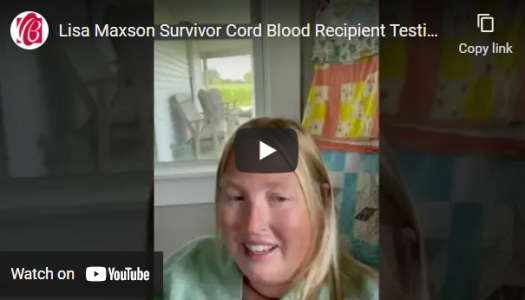 Lisa Maxson video for Cleveland Cord Blood Center