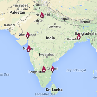India family cord blood banks map