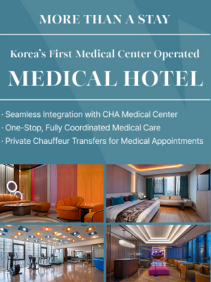Hospitality for medical tourists at CHAUM longevity center