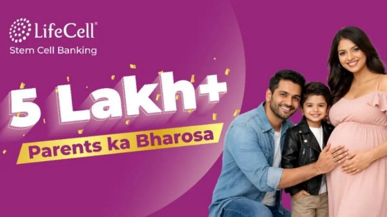 More than 5 lakh families trust LifeCell.