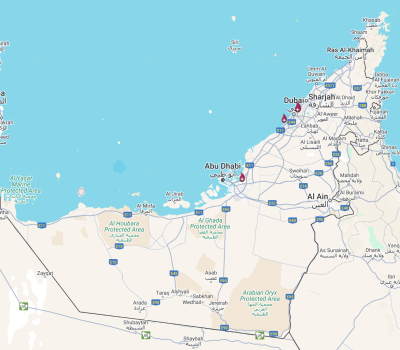 Parent's Guide Cord Blood map of banks in UAE