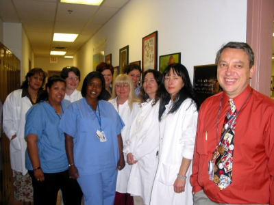 The cord blood team at Community Blood Services in 2006