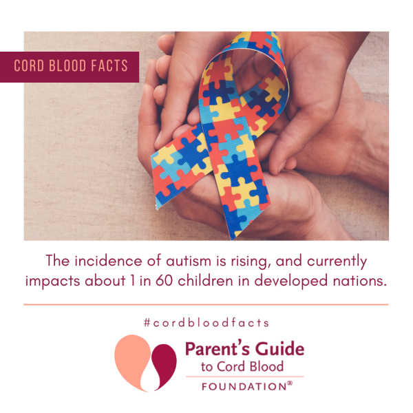 Cord blood has been used to treat autism, which is found to be common among children in developed nations