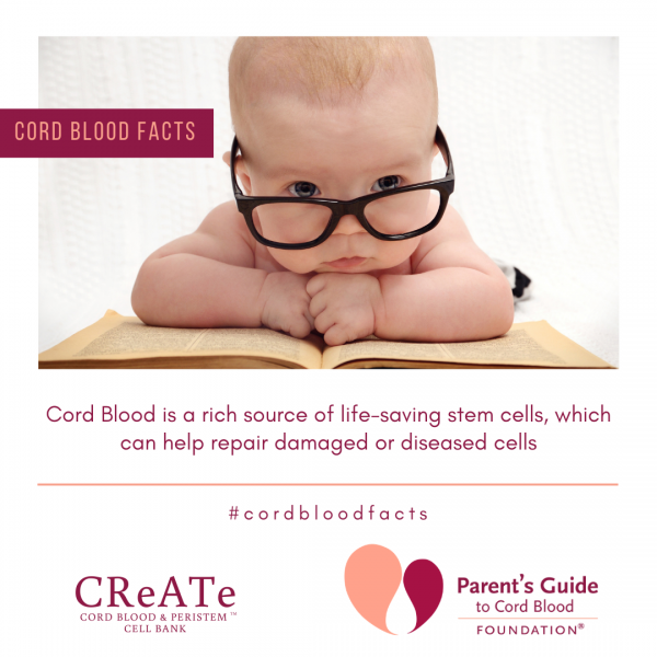 Cord Blood is a rich source of life-saving stem cells, which can help repair damaged or diseased cells