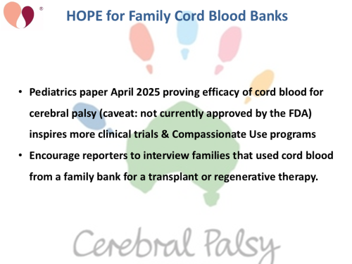 Hope for Family Cord Blood Banks
