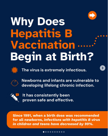Hepatitis B education courtesy of Johns Hopkins Instagram