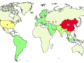 ClinicalTrials.gov map of MSC trials by country January 2014