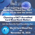 World Cord Blood Day 2021: Why choosing a FACT-accredited cord blood bank matters